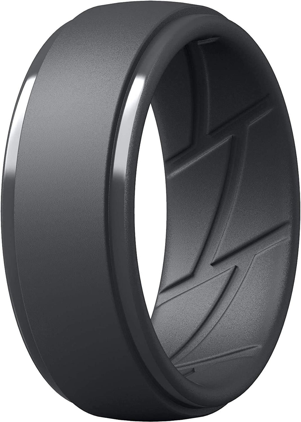 ThunderFit Men's Silicone Rings, Breathable Rubber Bands, 10mm Wide