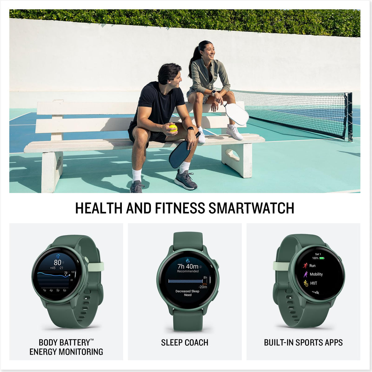 Garmin vívoactive® 6, Health & Fitness GPS Smartwatch, 42mm, Slate