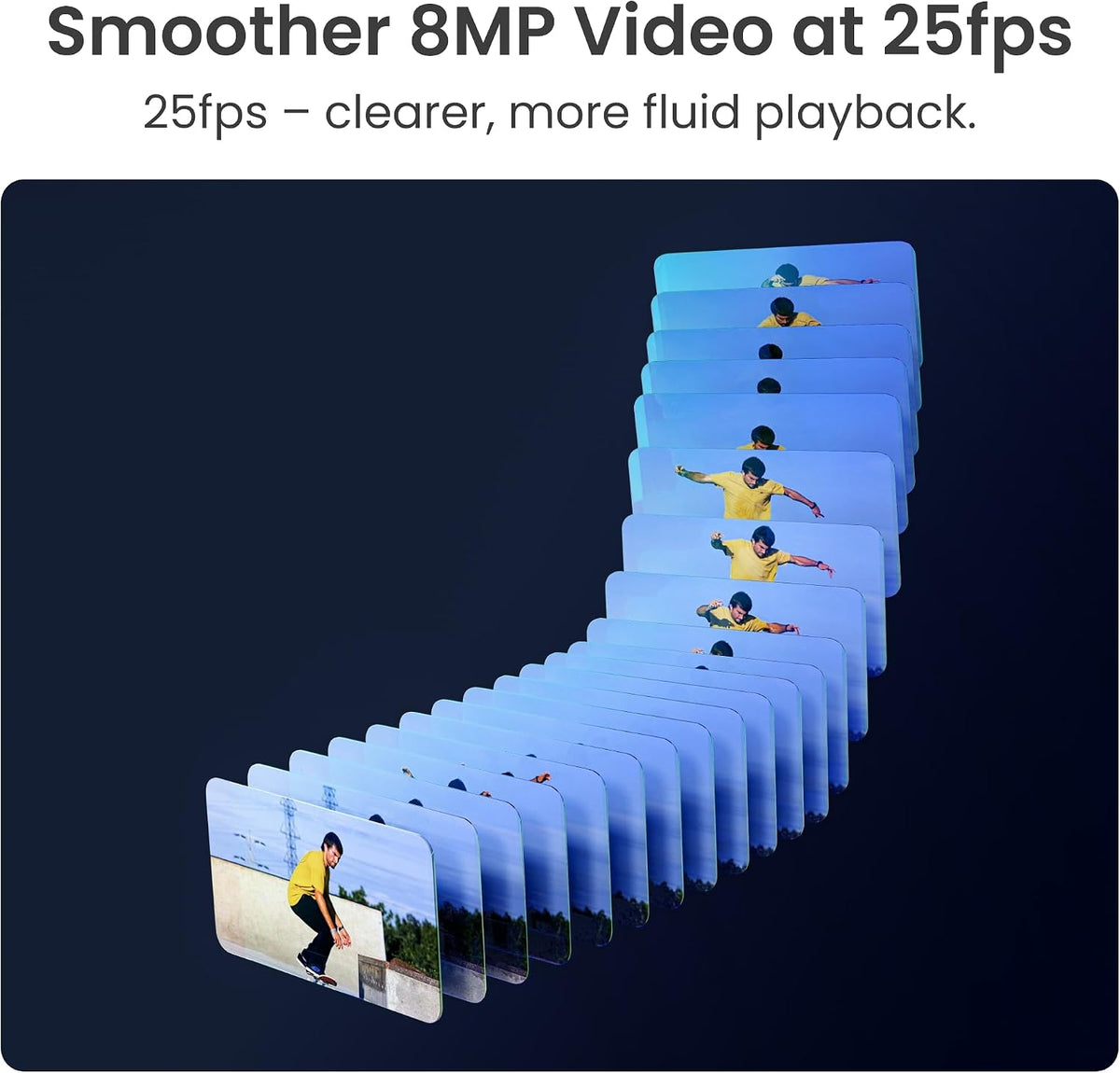 ريو لينك كاميرا مراقبة سلكية 4K 8MP PoE للاستخدام الداخلي/الخارجي، رؤية