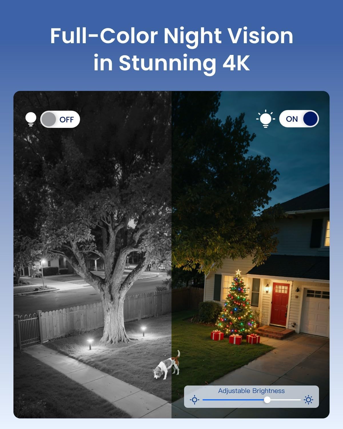 ريو لينك كاميرا مراقبة خارجية سلكية واي فاي، عدسة مزدوجة 4K 8MP، كاميرا PTZ 360 درجة، تتبع تلقائي، واي فاي 2.4/5GHz ذكي للكشف عن الشخص/المركبات/الحيوانات، تكبير هجين 6X، رؤية ليلية ملونة، تراك ميكس