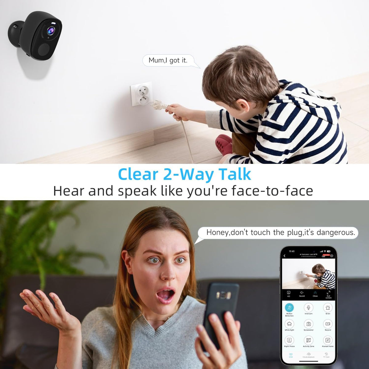 Rraycom 5G/2.4G Security Cameras Wireless Outdoor,4Pack Cameras System