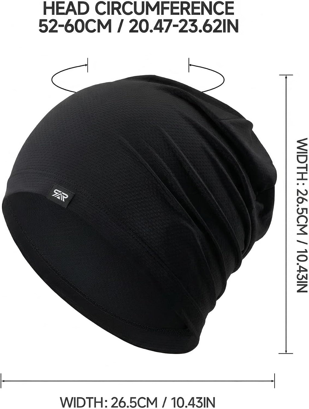 Cooling Skull Cap Sweat Wicking Breathable for Men Women 3 Pack