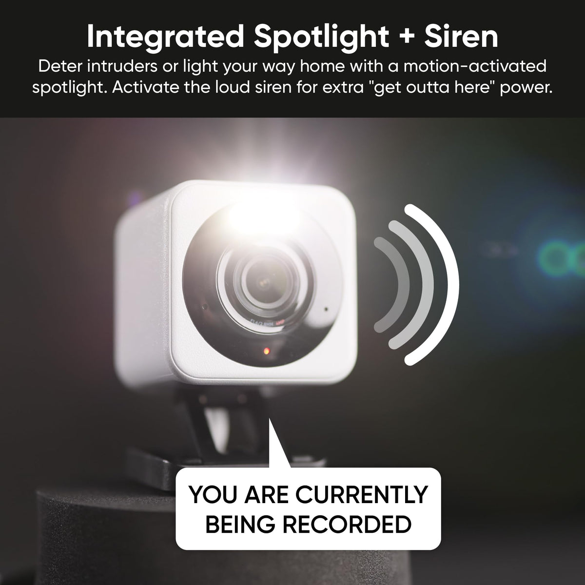 WYZE Cam v4, 2.5K Indoor/Outdoor Security Camera, Color Night Vision, White