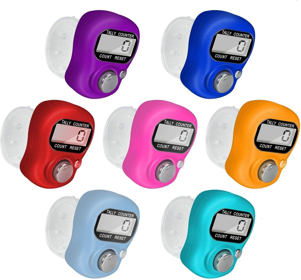 Koicaxy Electronic Finger Counter, Resettable Hand Tally, 5 Digit Number and LCD Electronic Digital Display, Handheld Clicker Counting