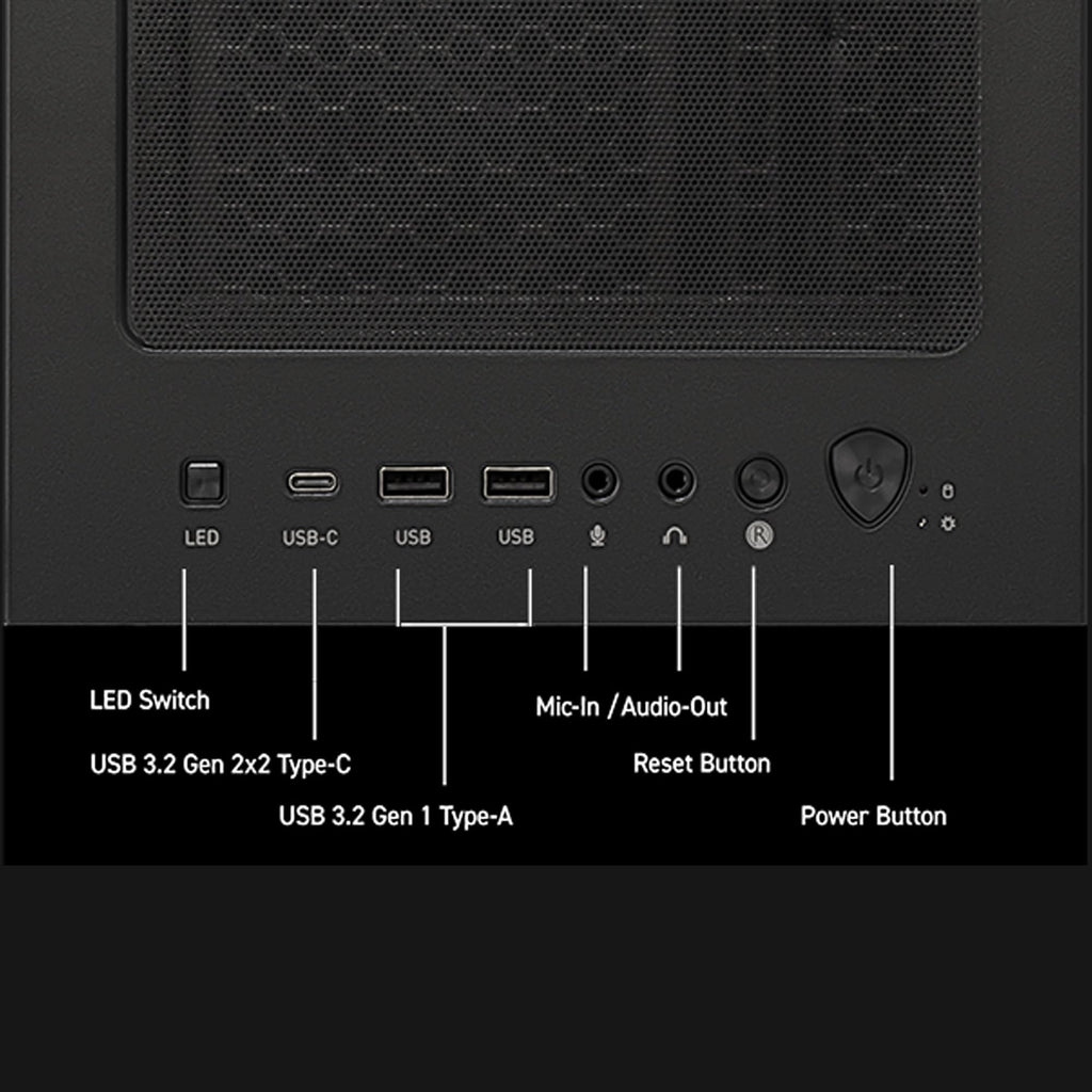msi Codex Z2 Gaming Desktop, AMD R7-8700F, RTX 5070, 32GB DDR5, 2TB SSD