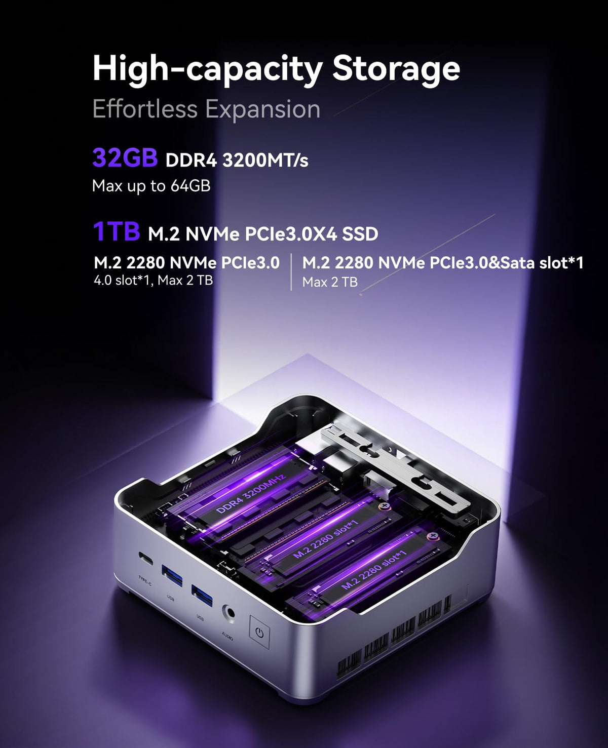KAMRUI Pinova P2 Mini PC 16GB RAM 512GB SSD, AMD Ryzen 4300U(Beats 5400U/3500U/N95,Up to 3.7GHz,4C/8T) Mini Computers,Triple 4K Display/HDMI+DP+Type-C/WiFi/BT for Home/Business Mini Desktop Computers