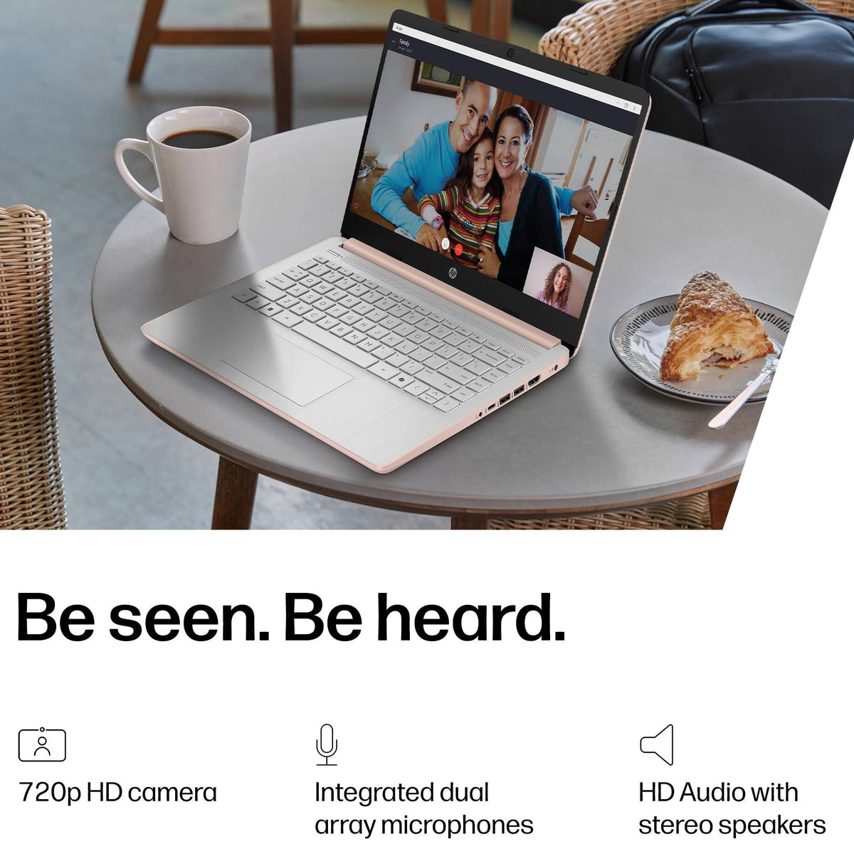 HP 2026 Everyday Laptop, Intel CPU, 128GB Storage, Copilot AI, Office 365