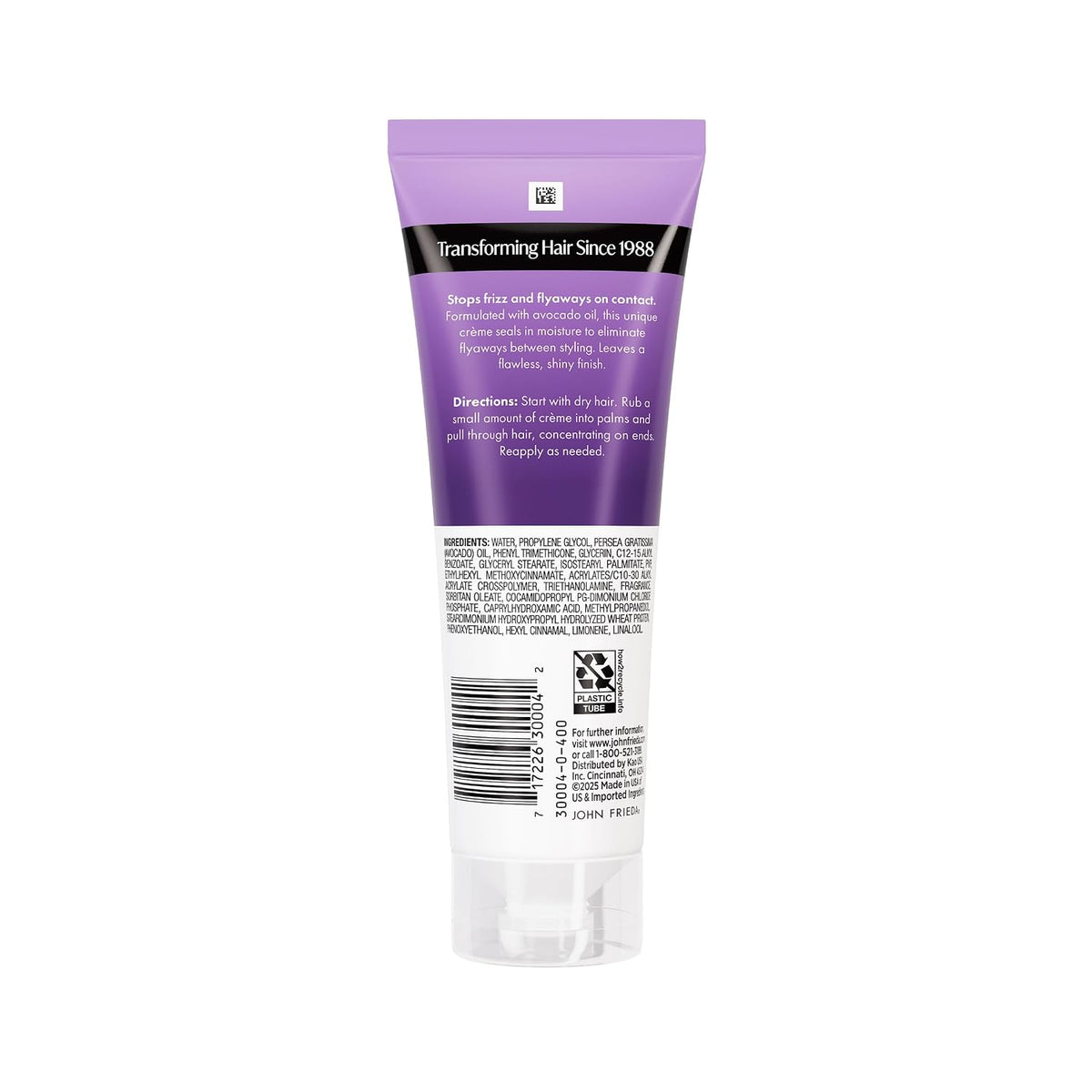John Frieda Frizz Ease Secret Weapon Smoothing Hair Creme, 4 fl oz