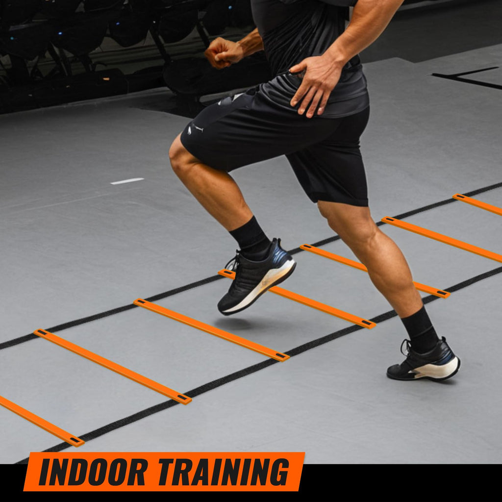 Teenitor Agility Ladder Speed Ladder Training Ladder for Soccer, Speed, Football Fitness Feet Training Carry Bag Agility Training Equipment 13 rungs, 23 feet