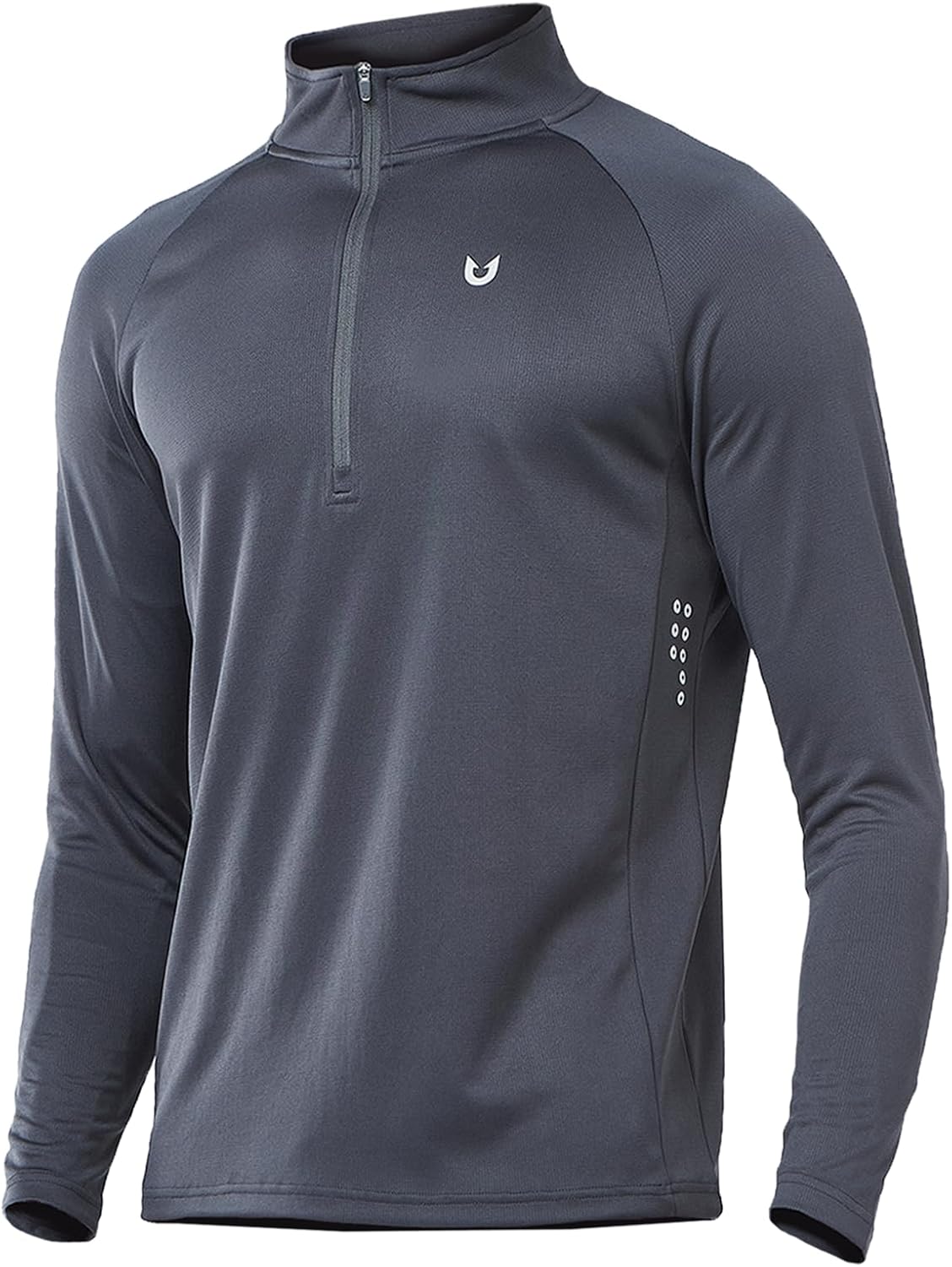 NORTHYARD Men's Quarter Zip Pullover Athletic Running Shirts Long Sleeve