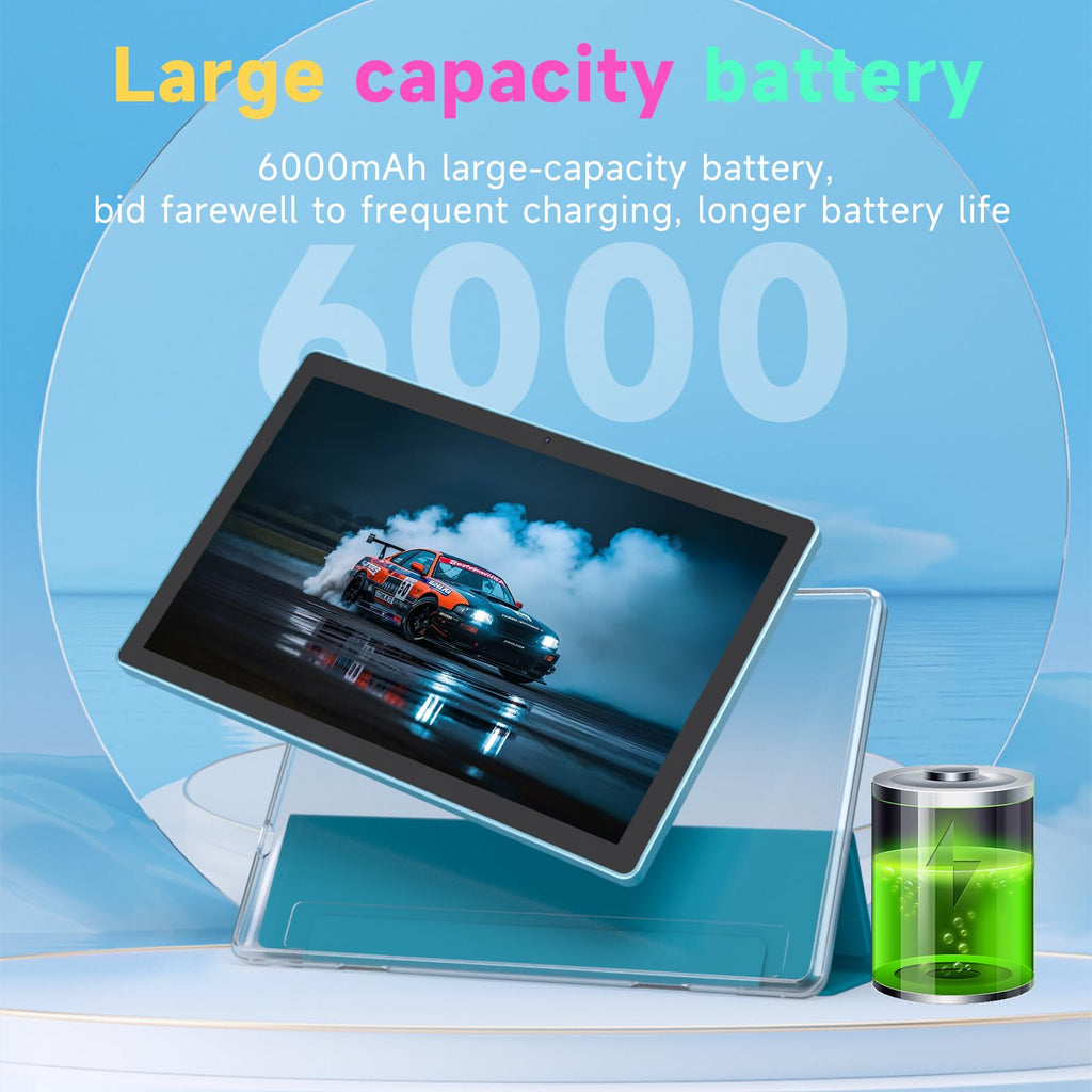 IWEGGO Android 15 Tablet, 10 Inch 18GB RAM+128GB ROM/ 2TB Expandable Tablet, 2.0GHz Quad-core Processor, 1280*800 HD Touch Screen, 5G WiFi6 BT 5.0, 2 in 1 Tablets with Keyboard Case Mouse Stylus Pink