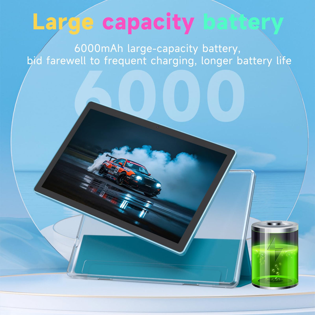 IWEGGO Android 15 Tablet, 10 Inch 18GB RAM+128GB ROM/ 2TB Expandable Tablet, 2.0GHz Quad-core Processor, 1280*800 HD Touch Screen, 5G WiFi6 BT 5.0, 2 in 1 Tablets with Keyboard Case Mouse Stylus Pink