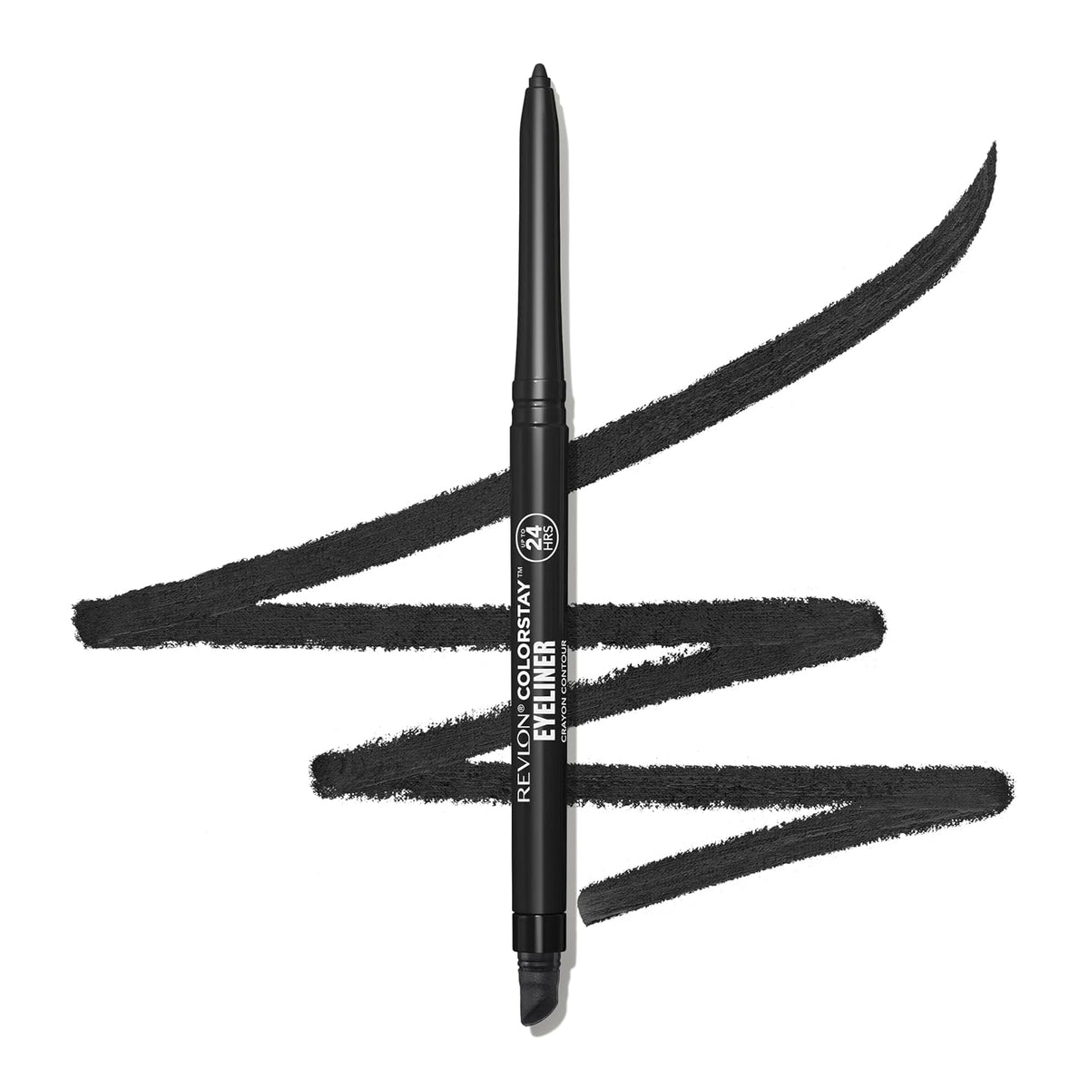 Revlon ColorStay Pencil Waterproof Eyeliner, 201 Black, 2 pack