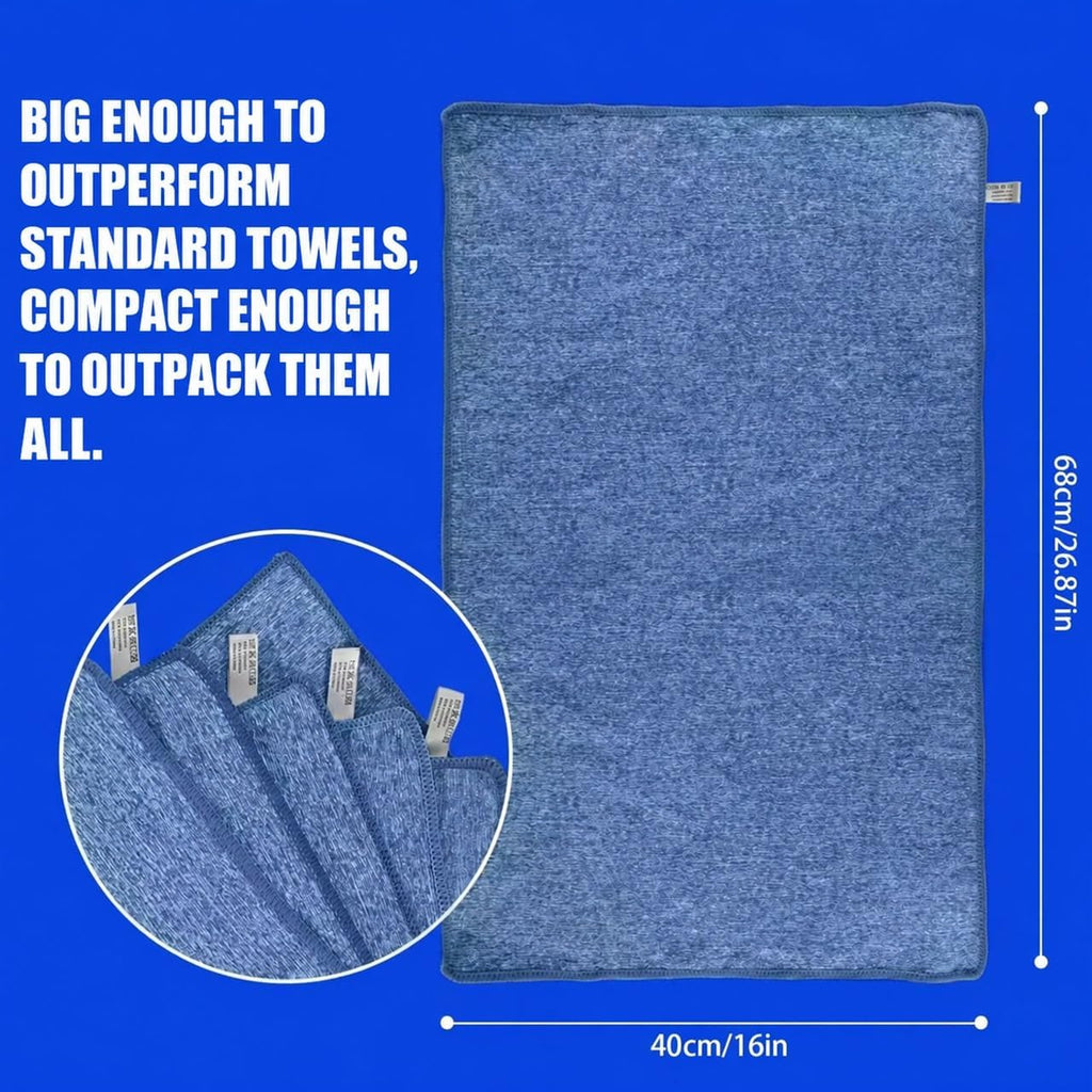 Microfiber Quick Dry Gym Towel, Lint Free Odor-Free Absorbent Fiber, Fast Drying, Men & Women Workout Gear for Body Sweat, Working Out, Towels (Grey, 5Pack - 16 * 27Inch)