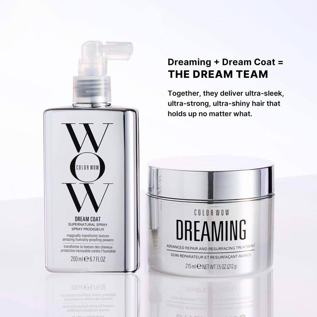 COLOR WOW Dream Coat – Anti-Humidity Frizz Control Spray for Glass Hair
