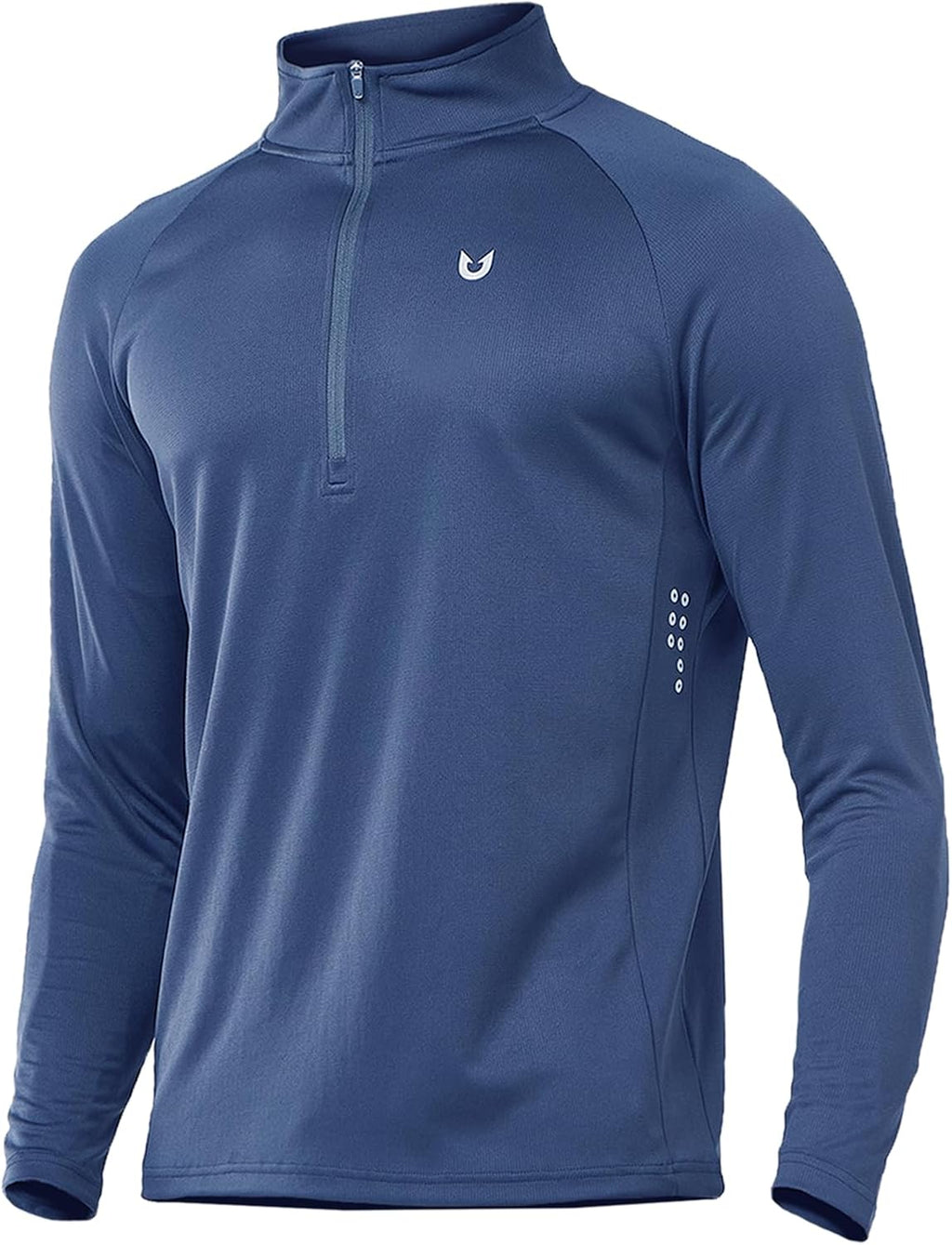 NORTHYARD Men's Quarter Zip Pullover Athletic Running Shirts Long Sleeve
