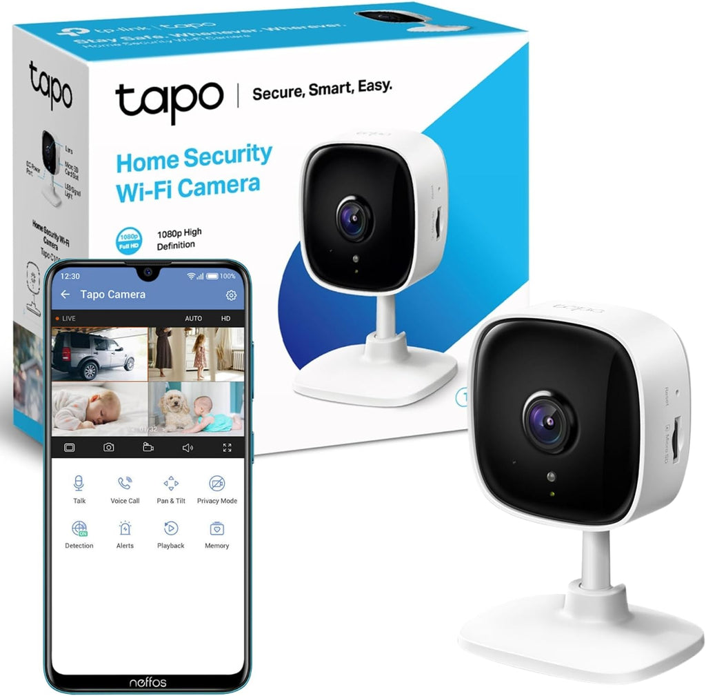 كاميرا مراقبة منزلية تابو بدقة 1080p من تي بي لينك مع رؤية ليلية متقدمة |