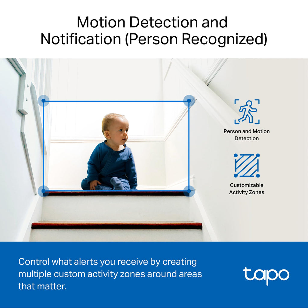 Tapo 1080P Indoor Security Camera, Baby Monitor, Dog Camera, C100(4-Pack)