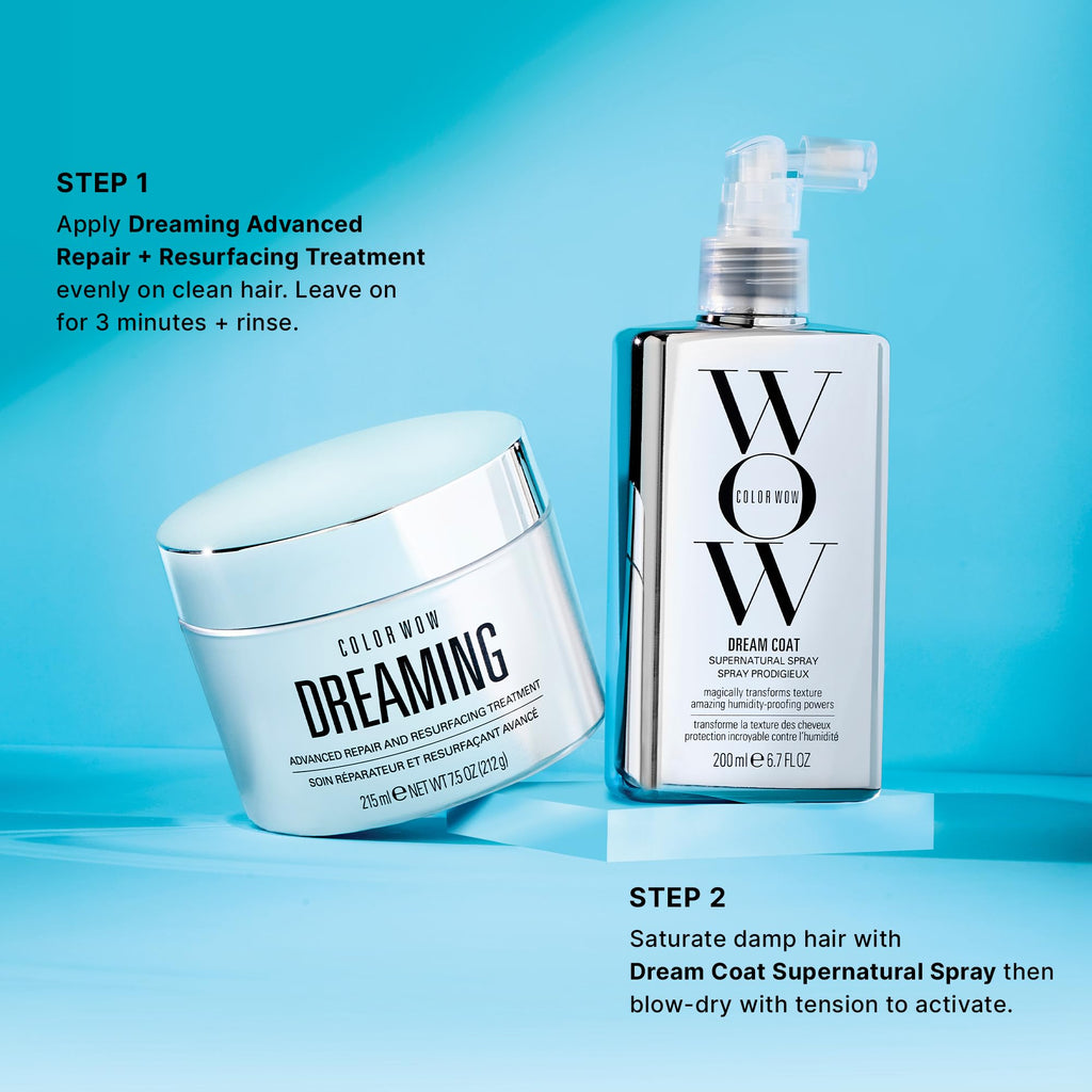 COLOR WOW Dream Coat – Anti-Humidity Frizz Control Spray for Glass Hair