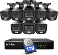 ANNKE 3K Lite Wired Security Camera System Outdoor, 8X 2MP Cameras, 1TB HDD