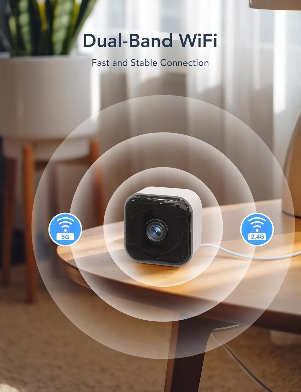 GNCC 2K Indoor Security Camera, Baby Monitor, Dog Camera, Wired, 4 Packs