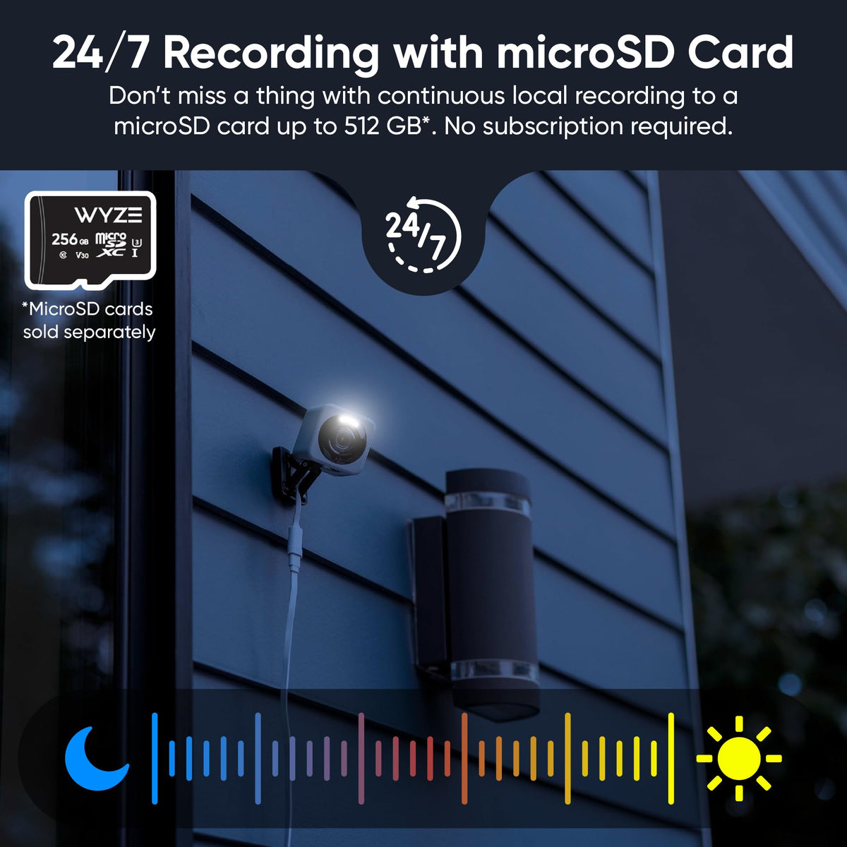 WYZE Cam v4, 2.5K Indoor/Outdoor Security Camera, Color Night Vision, White