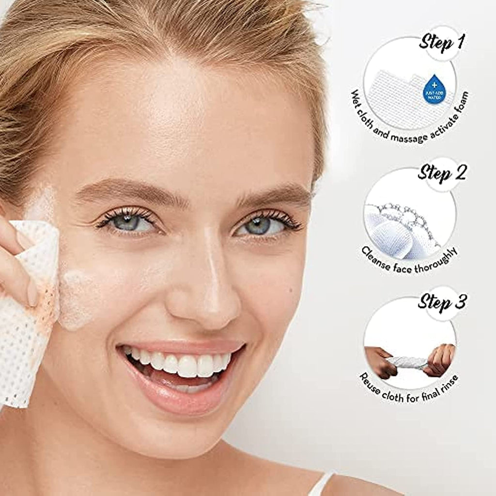 Olay Makeup Remover Wipes, Daily Facials Deep Clean Face Cleanser for Normal to Oily Skin, Alcohol & Fragrance Free, Soft Face Wash Towels, Travel Essentials for Women, Convenient Dry Cloths, 66 ct