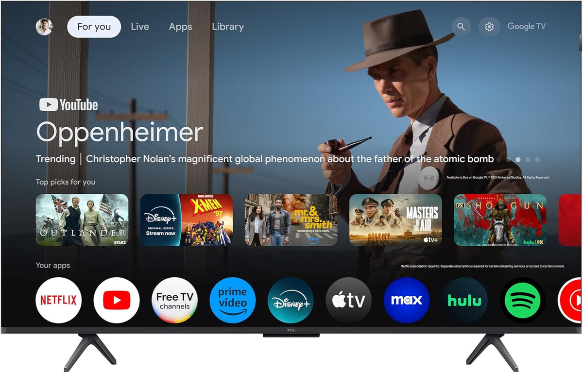 TCL 50 Inch QM6K Series QLED Mini LED 4K HDR Smart Google TV, 50QM6K