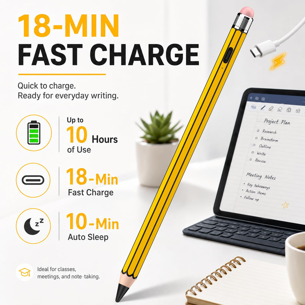 HATOKU Stylus Pen for Apple iPad 2018-2026 Magnetic for Note-Taking Drawing