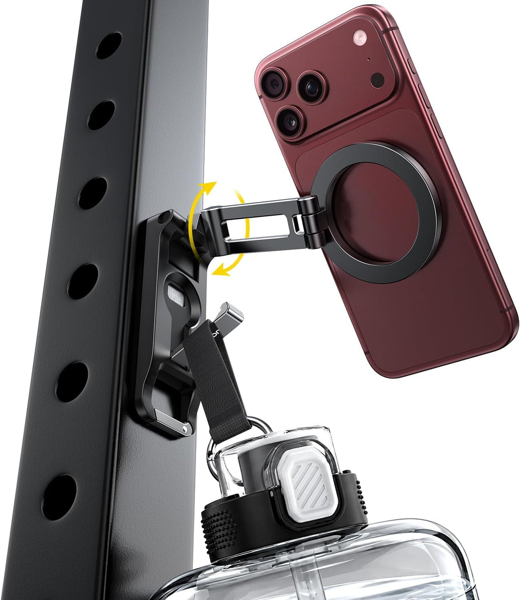 JOYROOM Magnetic Phone Holder for Gym, Dual-Sided 10x N55 Magnets with Hook