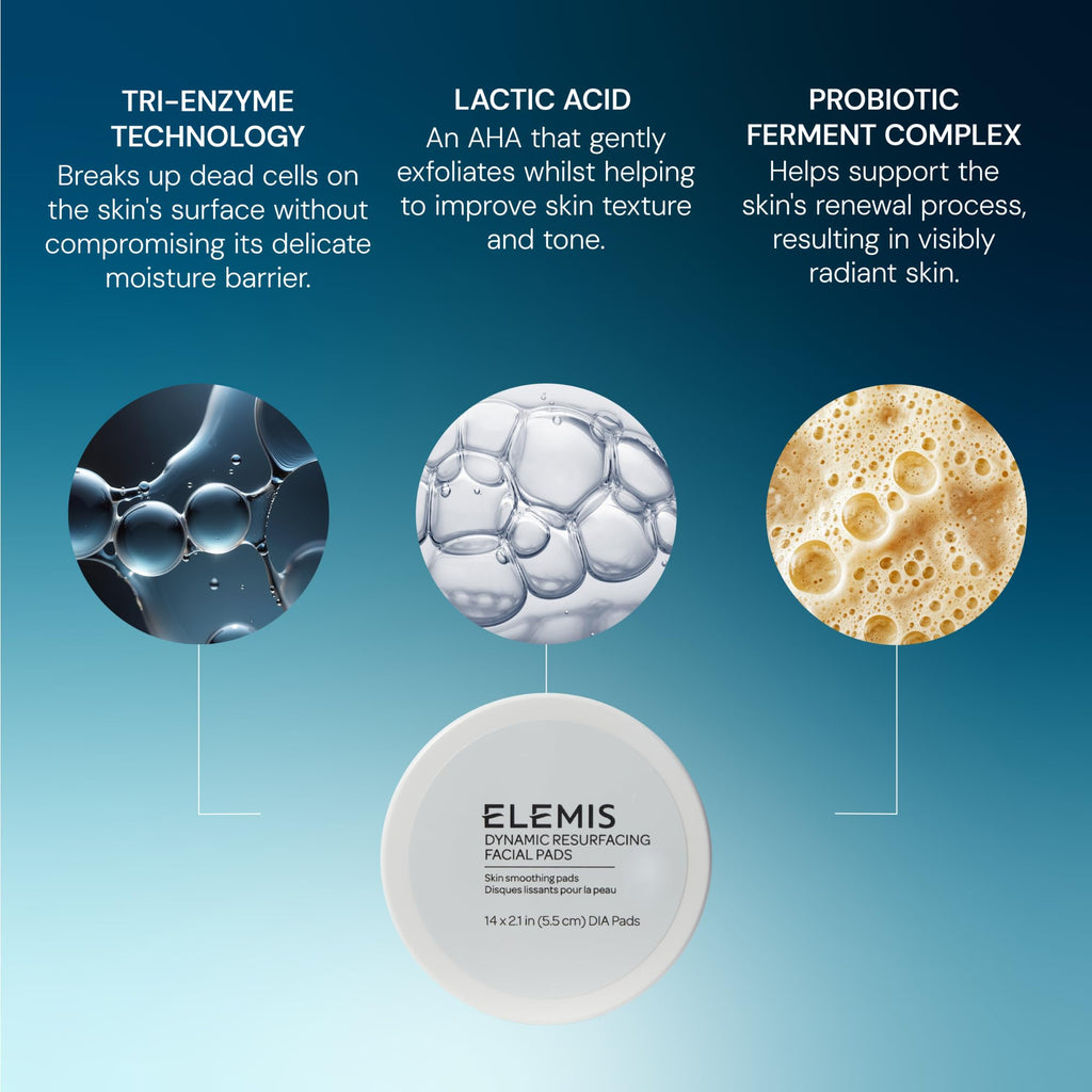 ELEMIS Dynamic Resurfacing Facial Pads, Gentle Textured Treatment