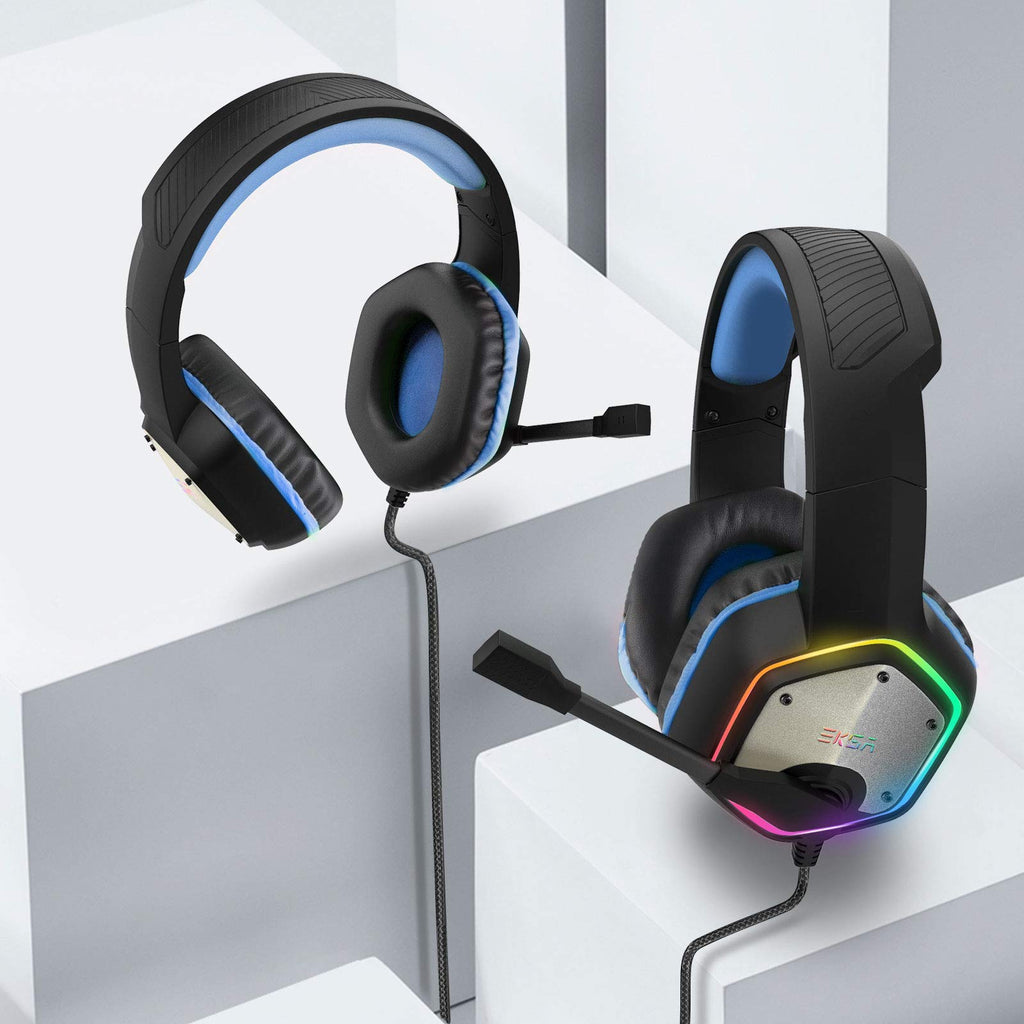 EKSA E1000 USB PC Gaming Headset with Mic, 7.1 Surround Sound