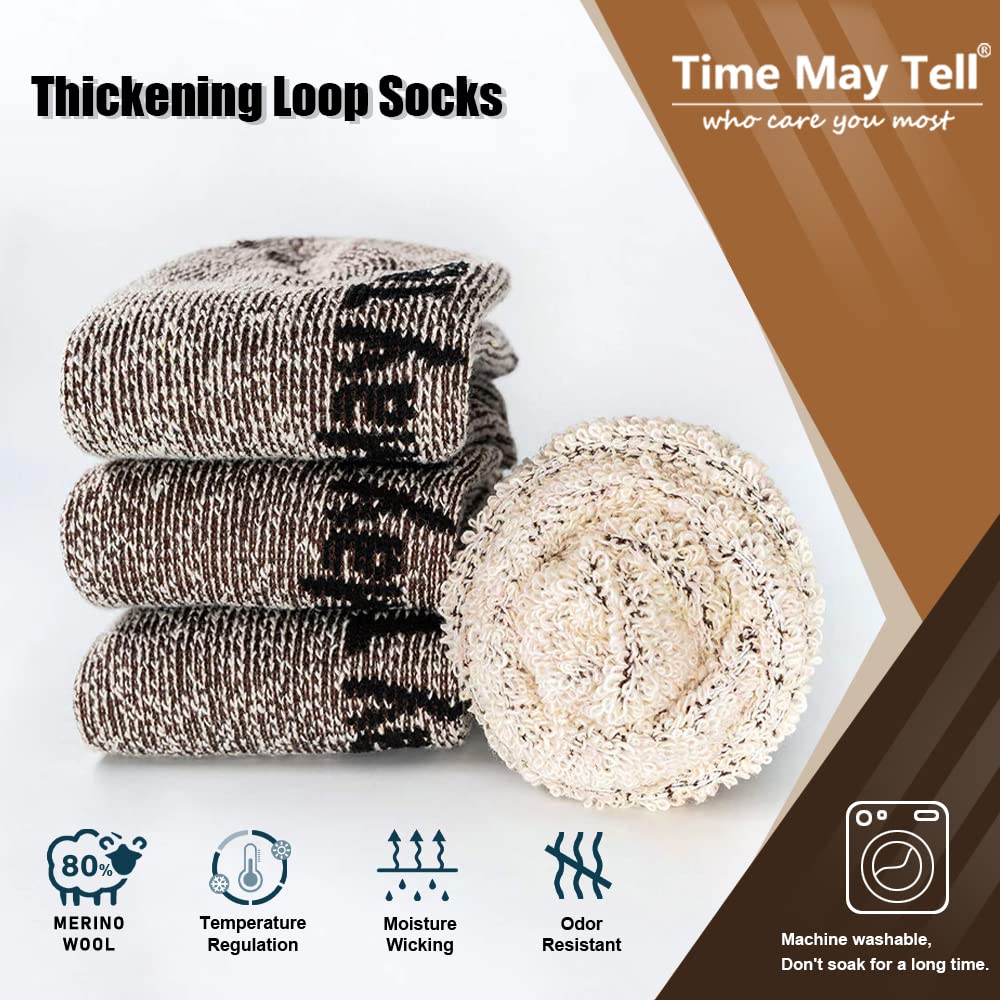 Merino Wool Socks for Men & Women, Thermal Warm Winter Socks