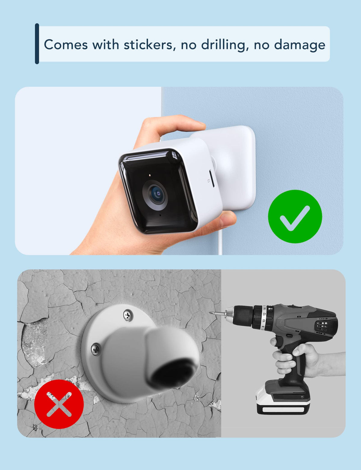 GNCC 2K Indoor Security Camera, Baby Monitor, Dog Camera, Wired, 4 Packs