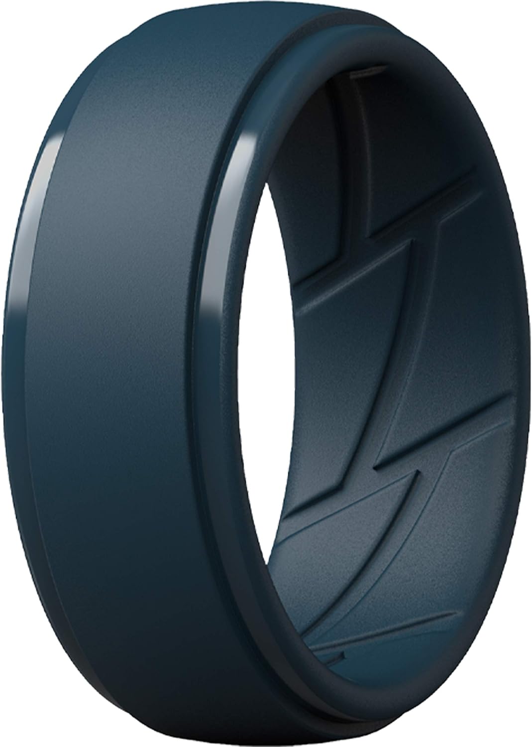 ThunderFit Men's Silicone Rings, Breathable Rubber Bands, 10mm Wide