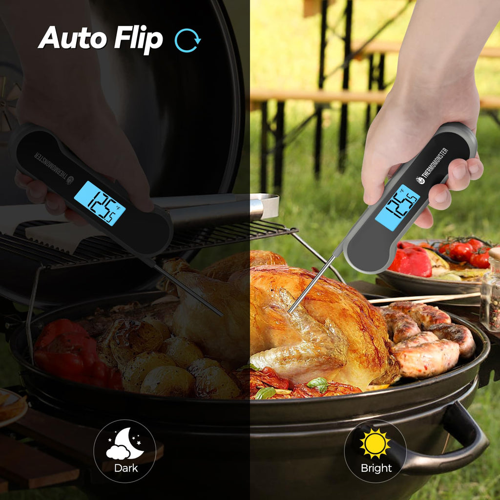 0.5 Sec Instant Read Meat Thermometer Digital for Cooking, Red