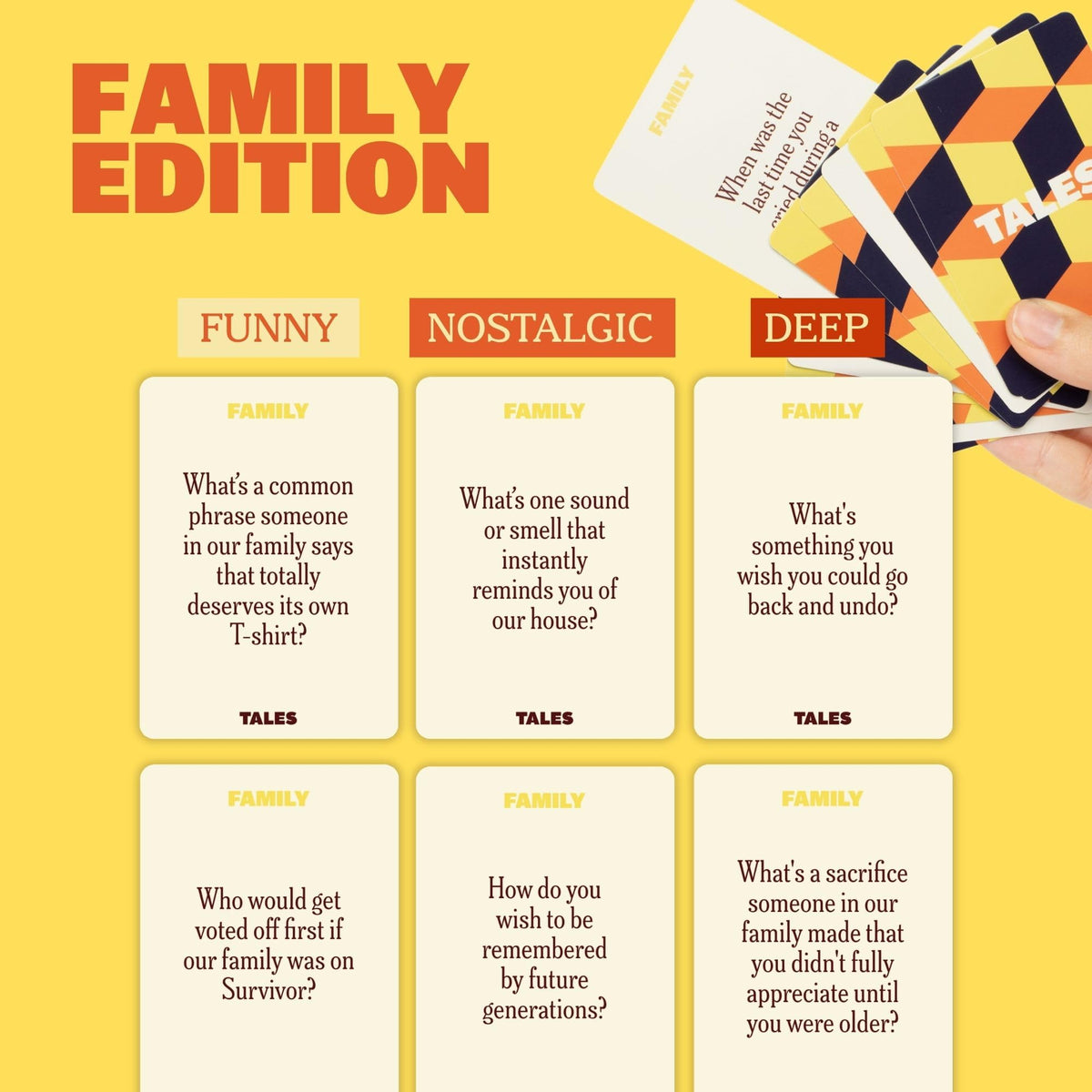 TALES 150 Conversation Cards, Kids Edition, Road Trip Game, Family Bonding
