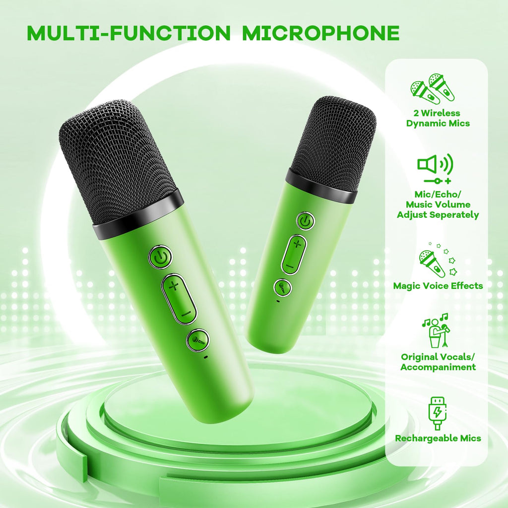 YLL Karaoke Machine for Kids, Birthday Gifts for Girls 3 4 5 6 7+Years Old