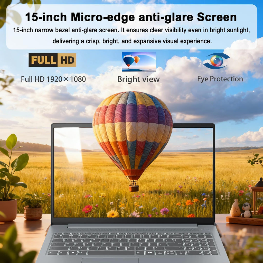 Lenovo Business 15.6" FHD Laptop, Intel Processor, 8GB DDR5, 128GB Storage