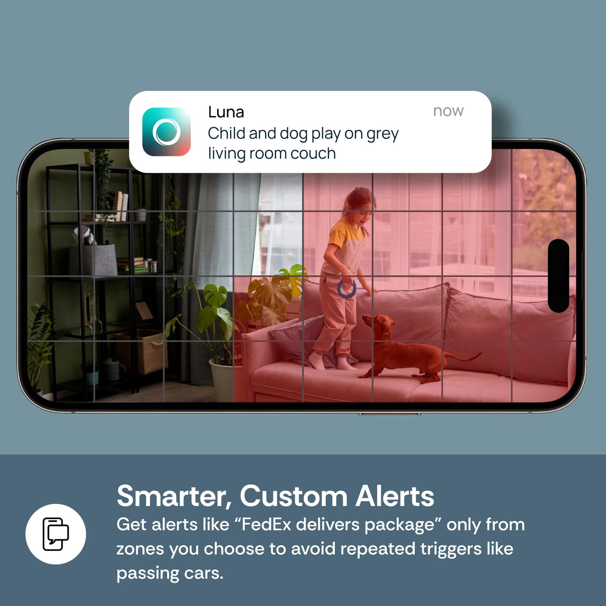Luna 2K Indoor Camera for Home Security, Dual-Band WiFi 360° Pan-Tilt