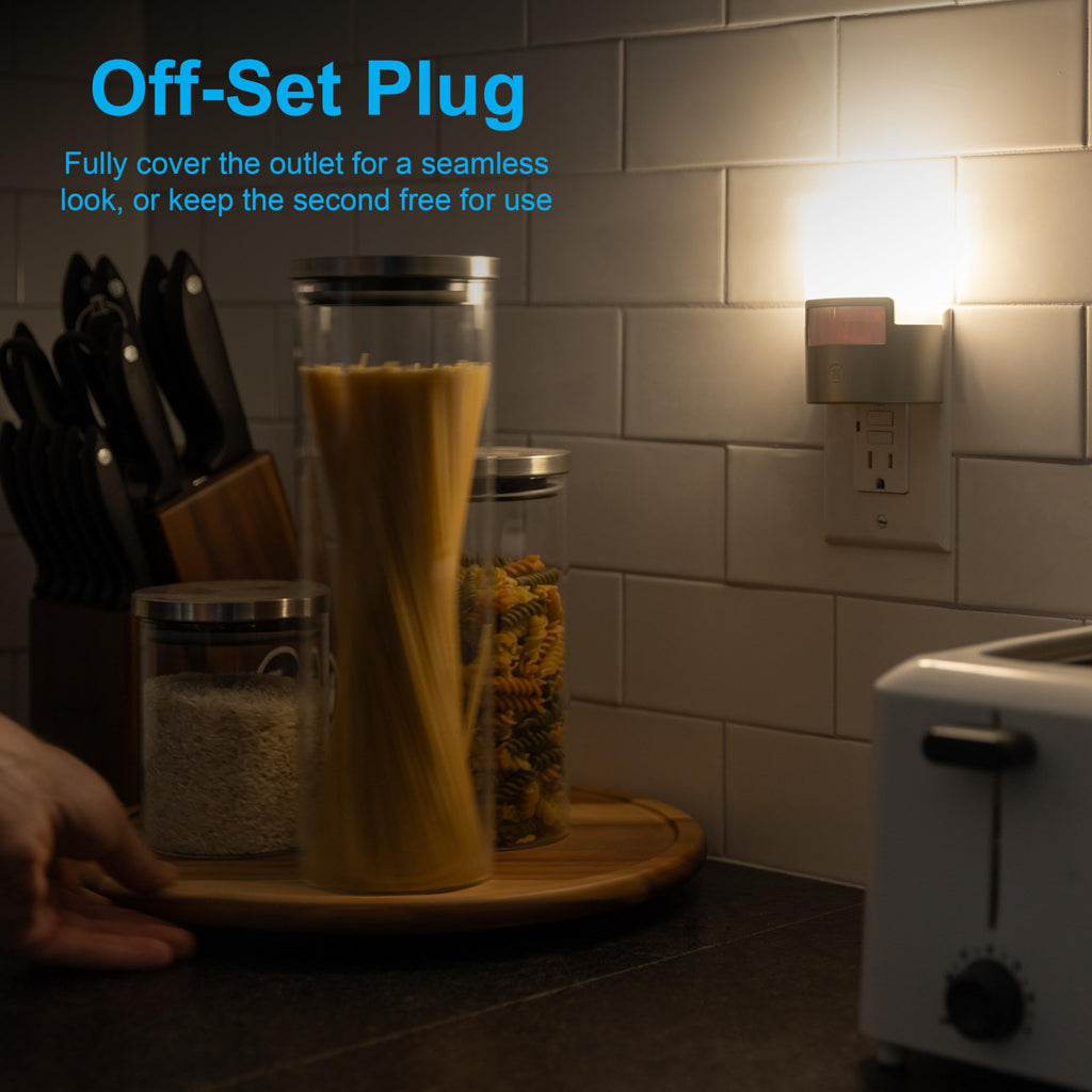 GE Plug in Night Light with Motion Sensor, 40 Lumens, 2 Pack