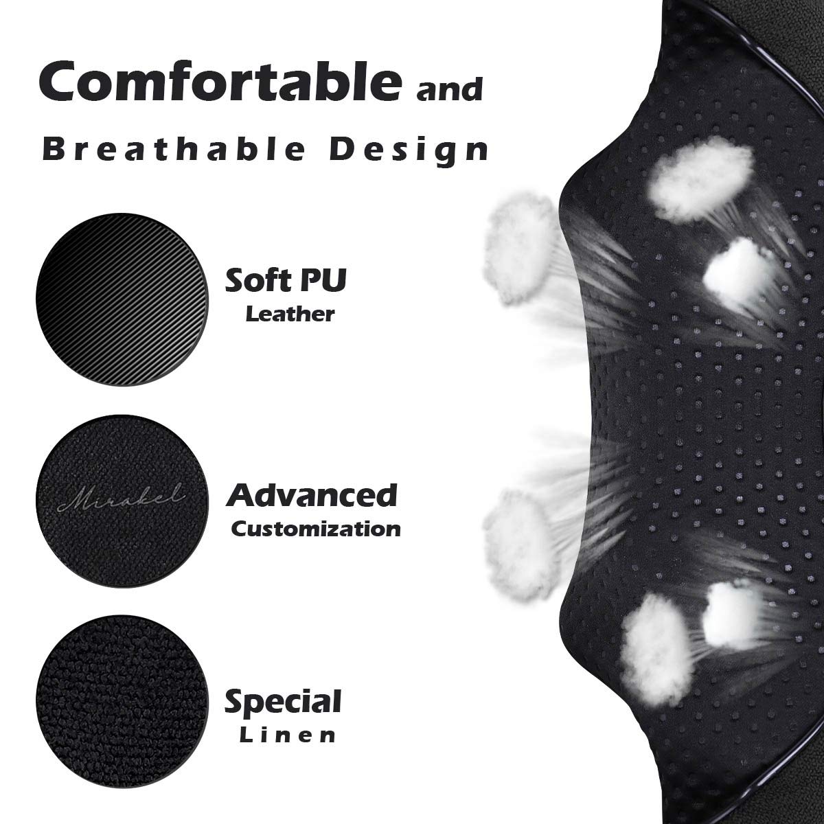 Mirakel Heat Neck Massager for Pain Relief Deep Tissue - Gift for Women Men