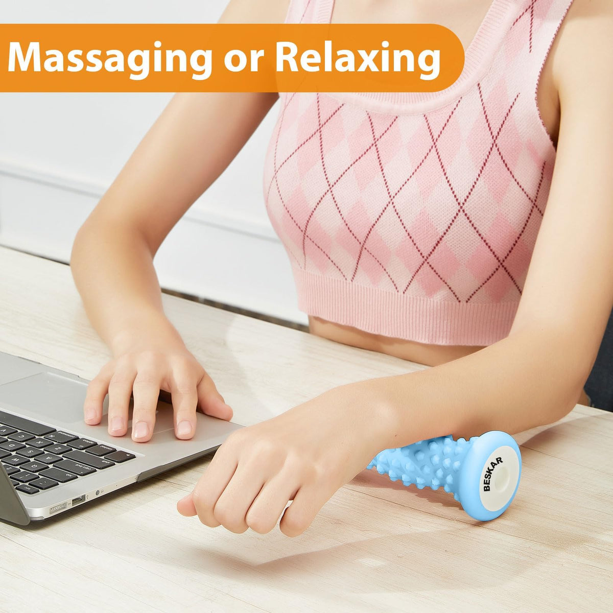 BESKAR Foot Massager Roller for Plantar Fasciitis Relief