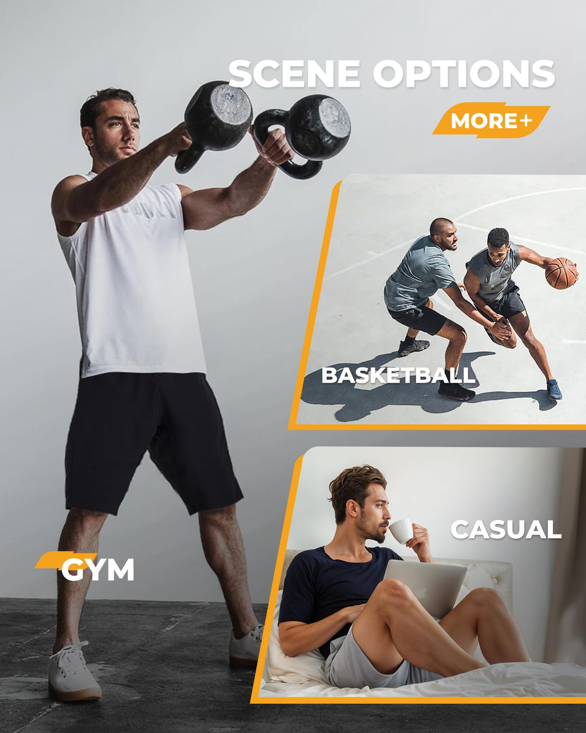 2 Pack Mens Gym Basketball Shorts - Athletic Black Workout Quick Dry Shorts
