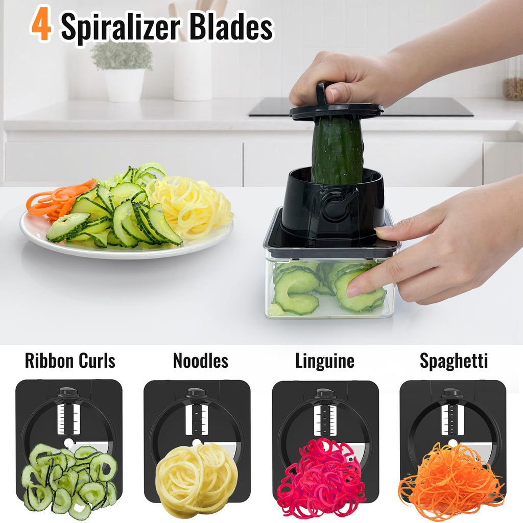 8-Blade Cook Tool & Gadget Sets, Egg Slicer Chopper Grater Set, White