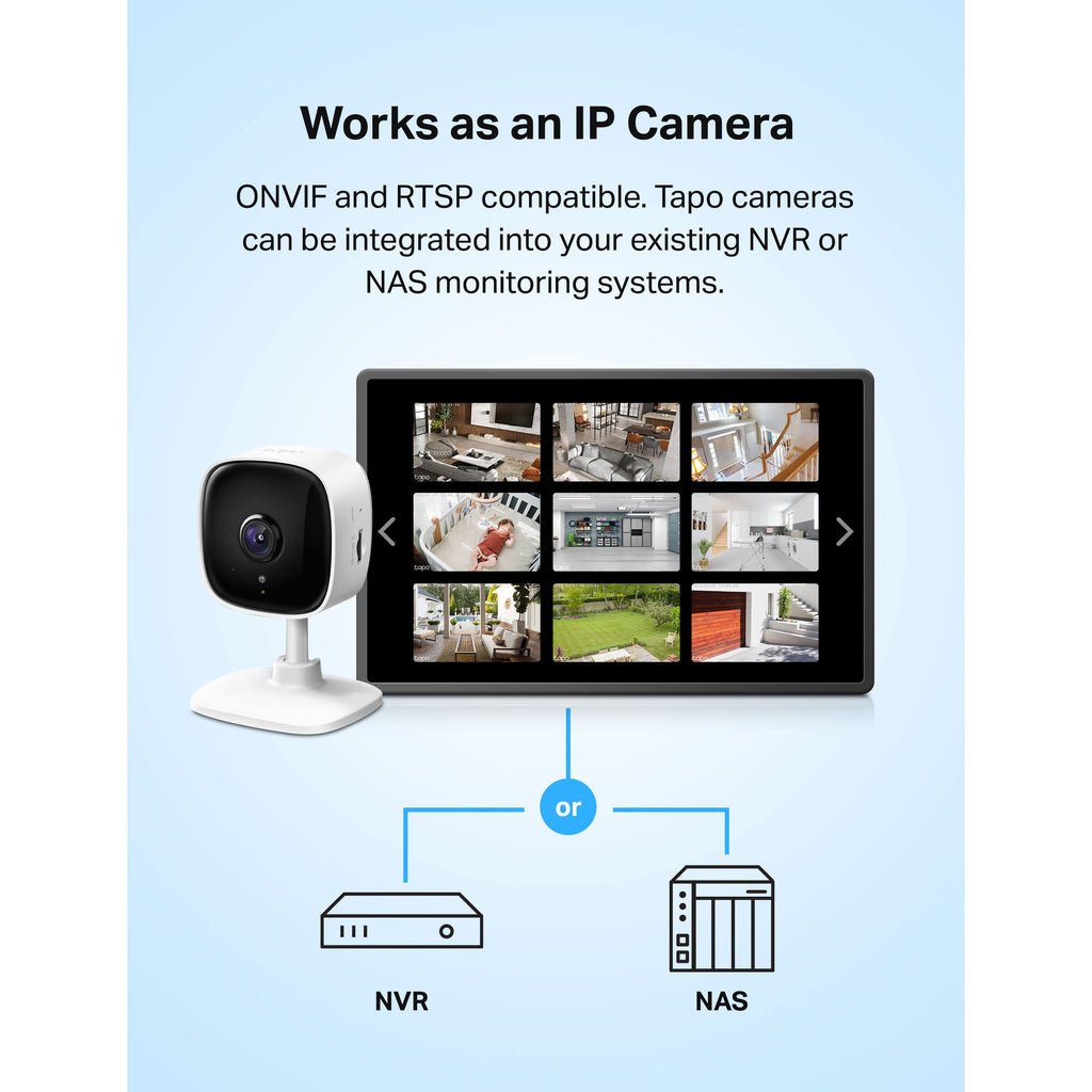 Tapo 1080P Indoor Security Camera, Baby Monitor, Dog Camera, C100(4-Pack)