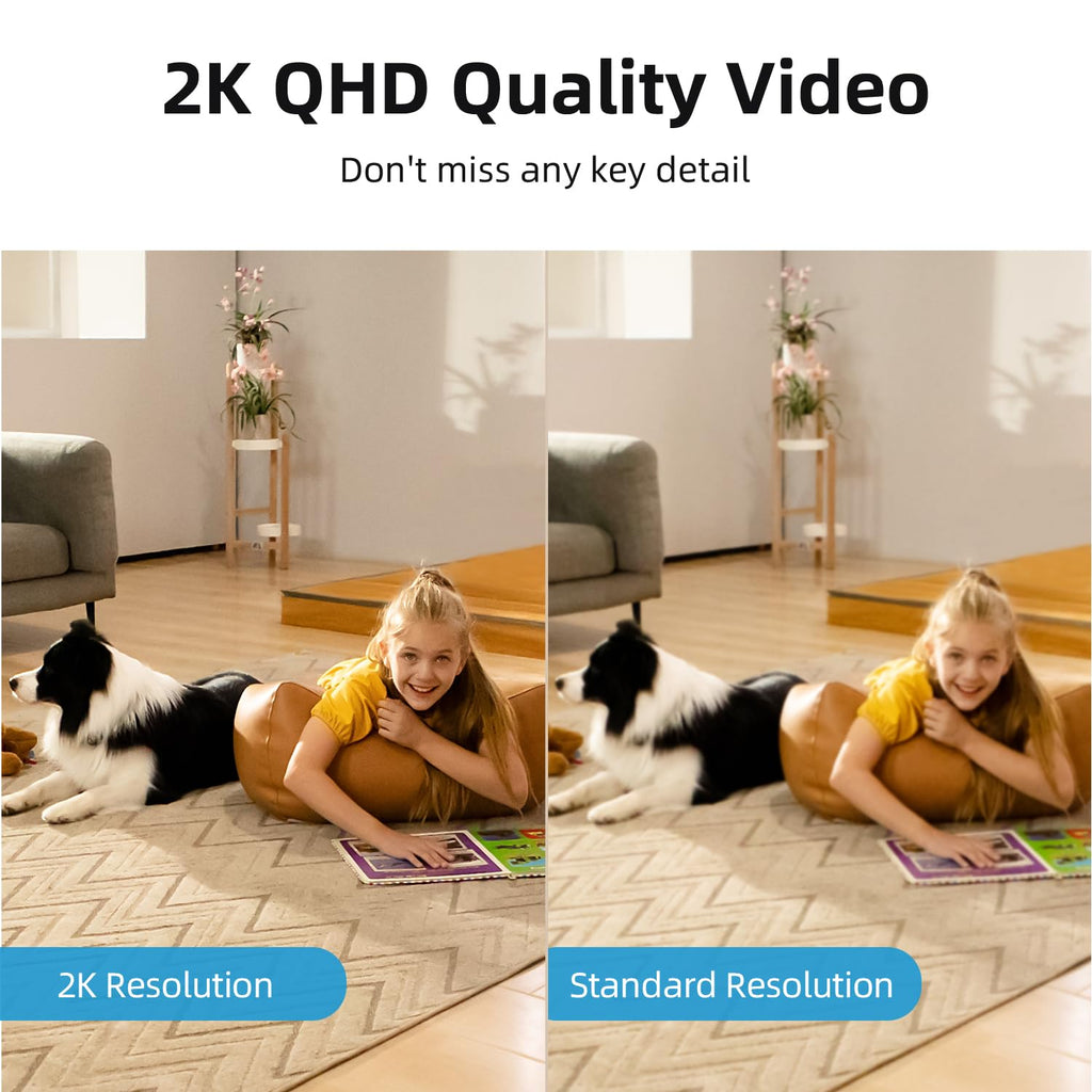 aosu 4MP Indoor Security Camera - Baby & Pet Monitoring with 5/2.4 GHz WiFi