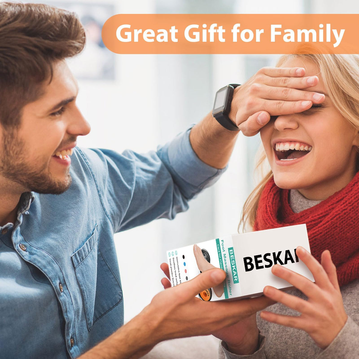 BESKAR Foot Massager Roller for Plantar Fasciitis Relief