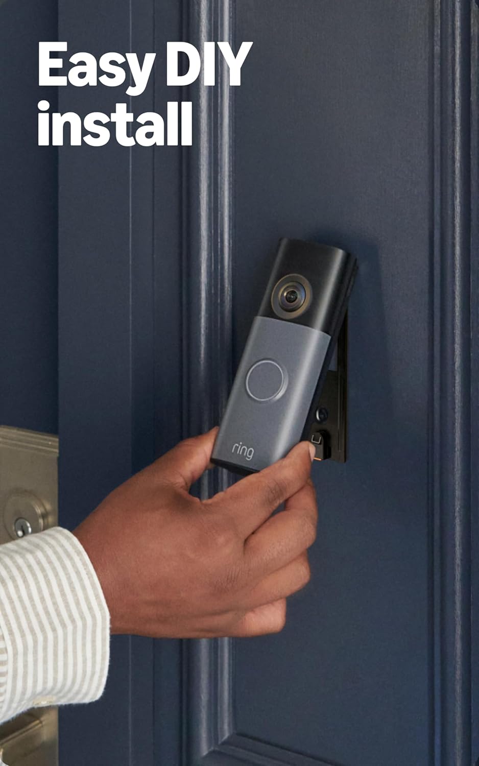 Ring Battery Doorbell 2K (newest model) Retinal 2K with wide-angle video, up to 6x Enhanced Zoom, Two-Way Talk, and Built-In Battery, Matte Mocha
