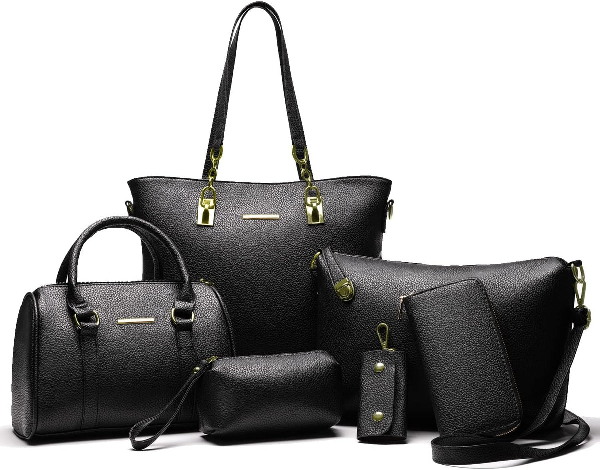 2E-youth Damen Geldbrsen und Handtaschen Set Tragetasche, Umhngetasche